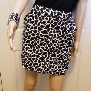 Animal Print Larry Levine Skirt